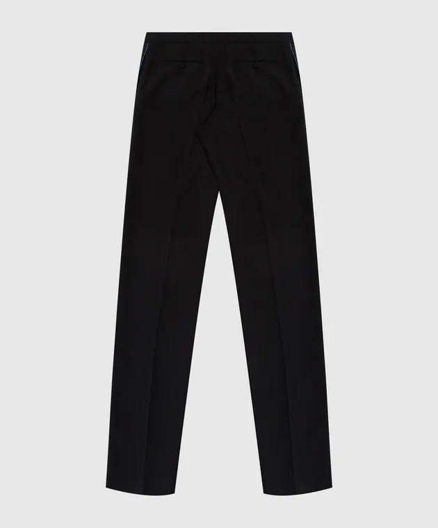 Stefano Ricci Pantaloni in lana per bambini con righe Y2T2600001T00061
