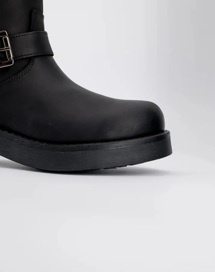 Stelio Malori 4034 biker stivale mid sullivan nero