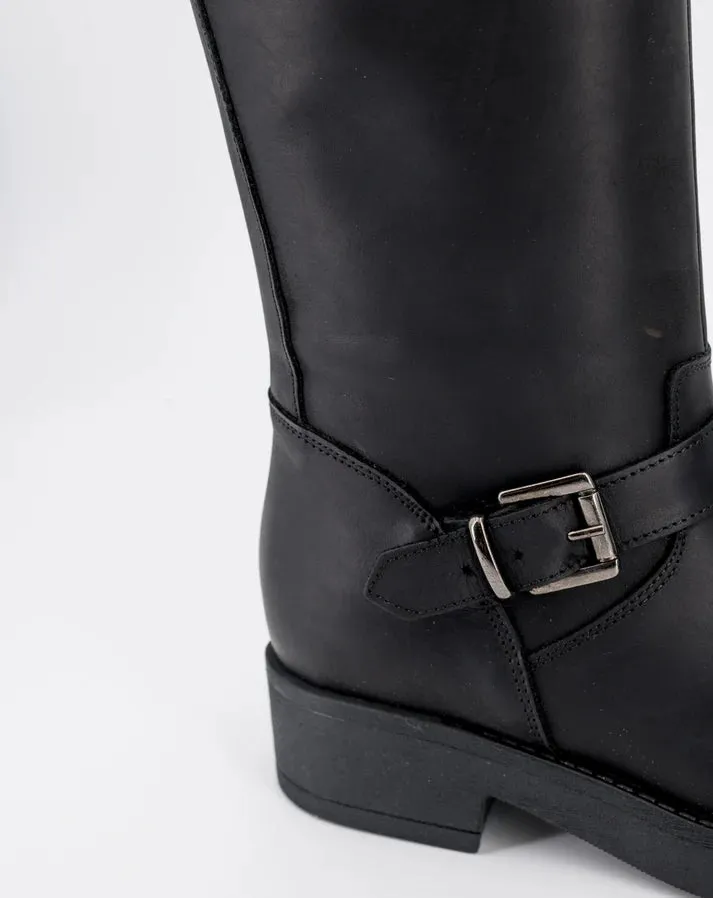 Stelio Malori 4034 biker stivale mid sullivan nero