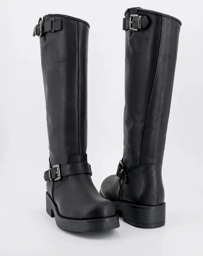 Stelio Malori 4034 biker stivale mid sullivan nero