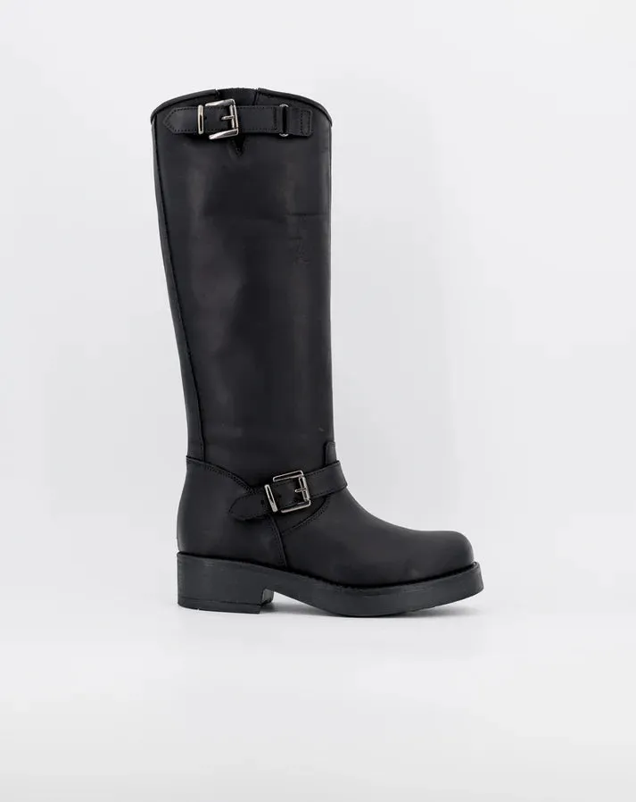 Stelio Malori 4034 biker stivale mid sullivan nero