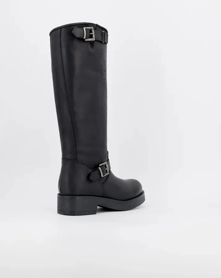 Stelio Malori 4034 biker stivale mid sullivan nero