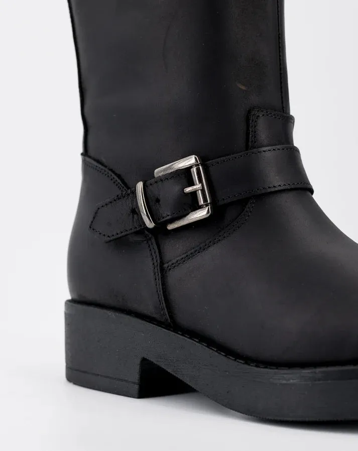 Stelio Malori 4034 biker stivale mid sullivan nero