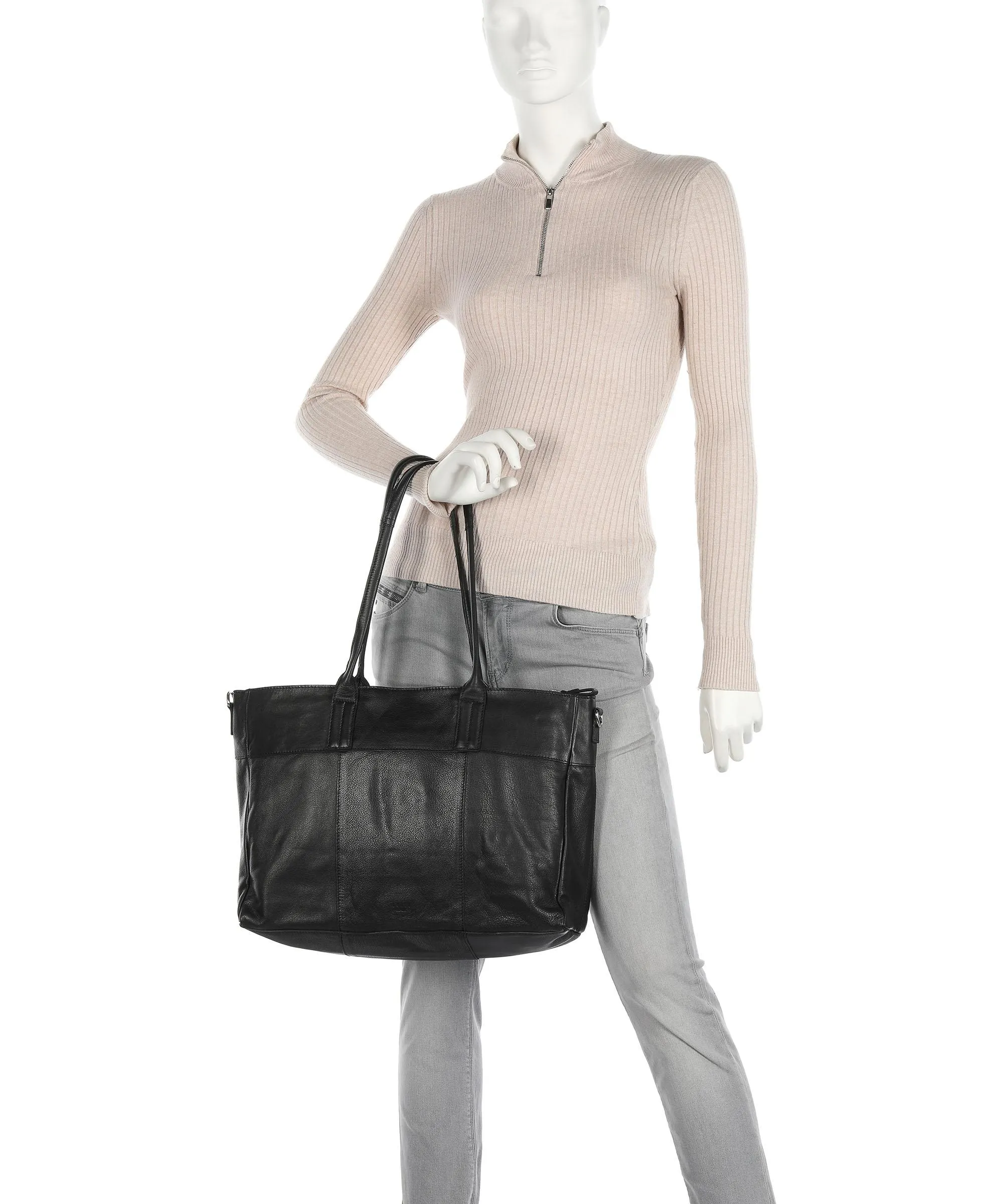  Still Nordic Basic Borsa shopper 13″ pelle bovina nero  