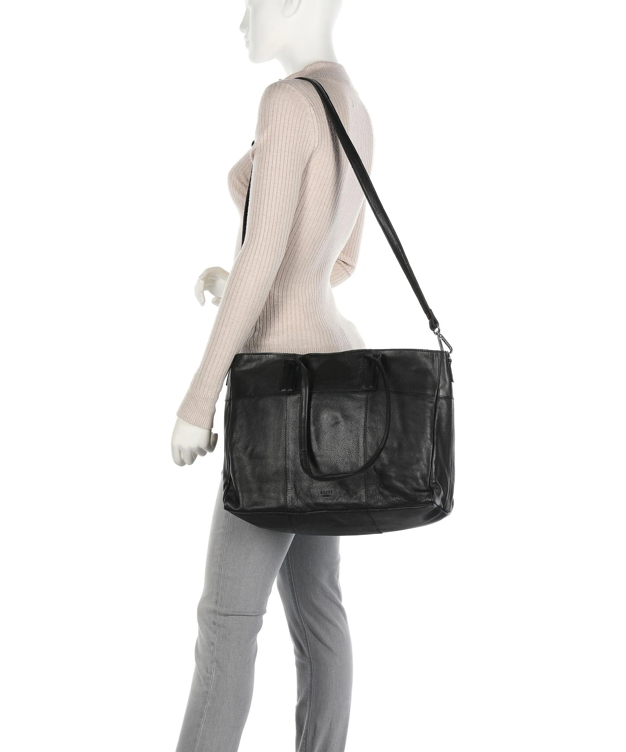 Still Nordic Basic Borsa shopper 13″ pelle bovina nero  