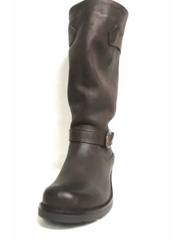 stivale artigianale linea venturi ingrassato marrone (Bikkemberg)