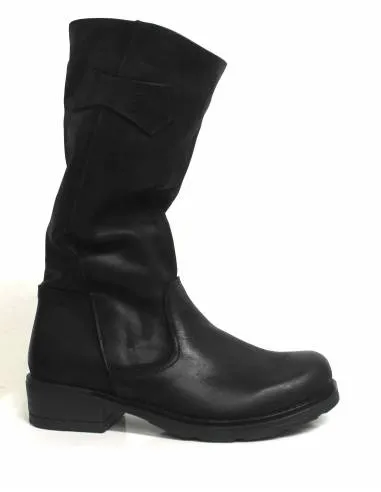 stivale artigianale linea venturi ingrassato nero (Bikkemberg)