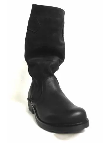 stivale artigianale linea venturi ingrassato nero (Bikkemberg)