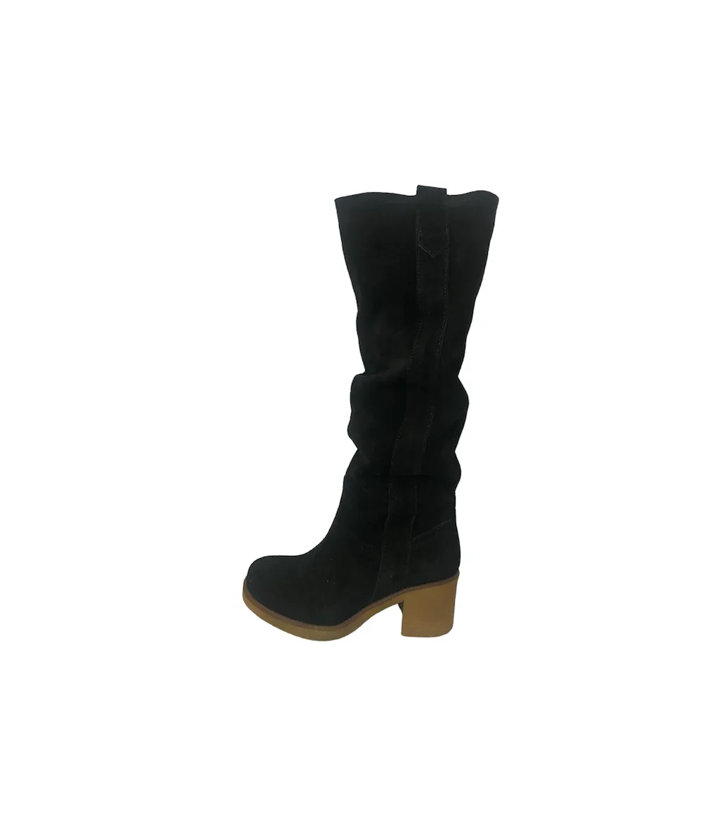 Stivale Jiudit CR11 camoscio nero suola gomma