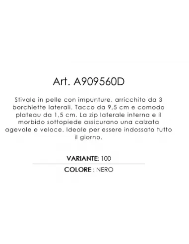 stivale Nero Giardini 308910 marrone cerniera