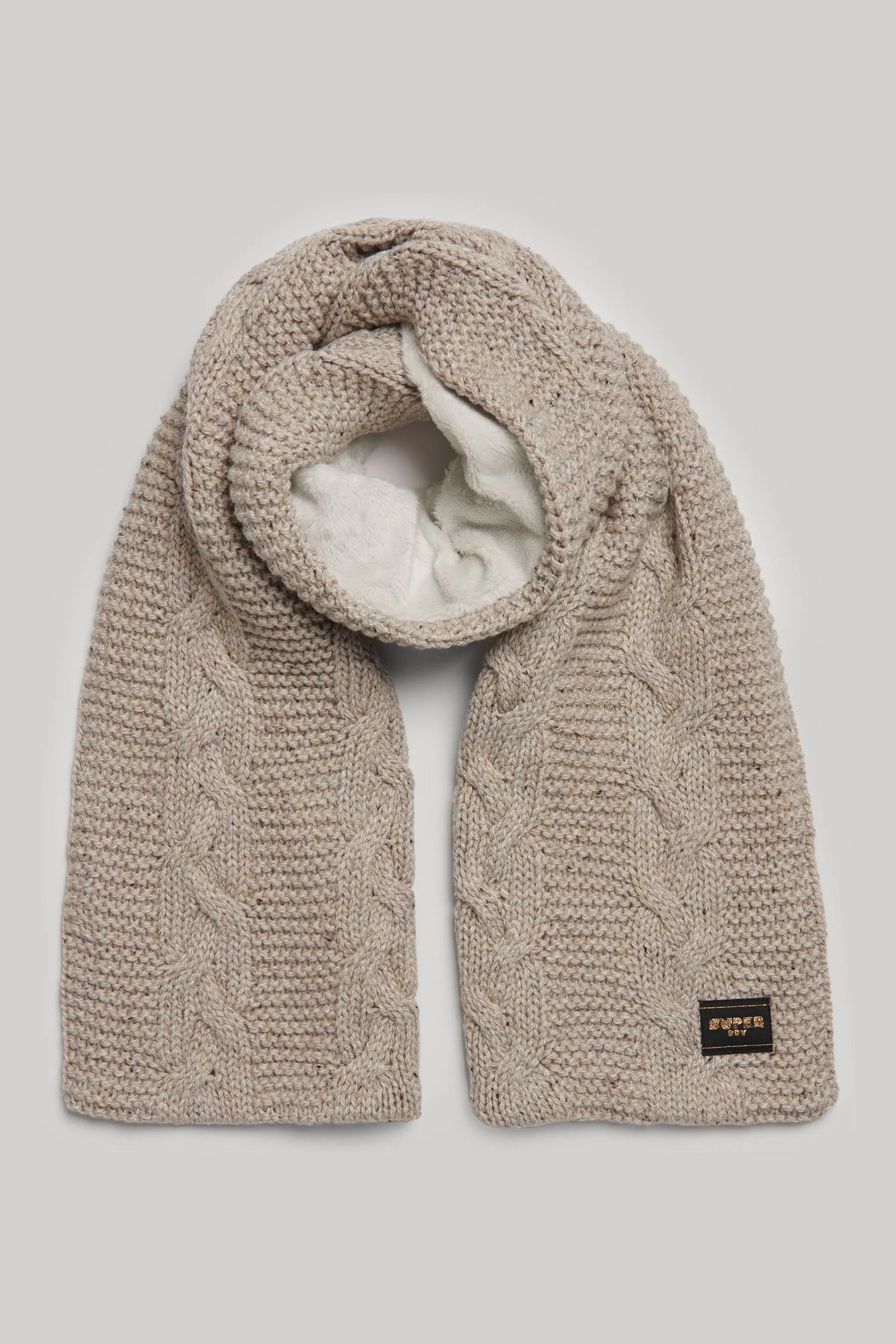 Superdry - Sciarpa in maglia a trecce