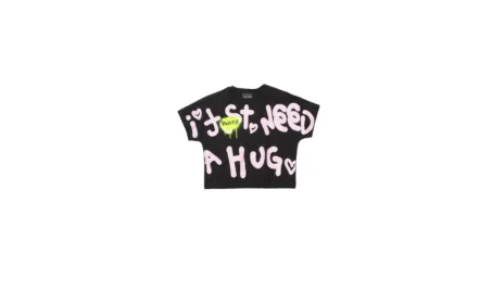 T-shirt Corta Donna Girocollo Manica Corta  DISCLAIMER Stampa Logo 51684 Nero