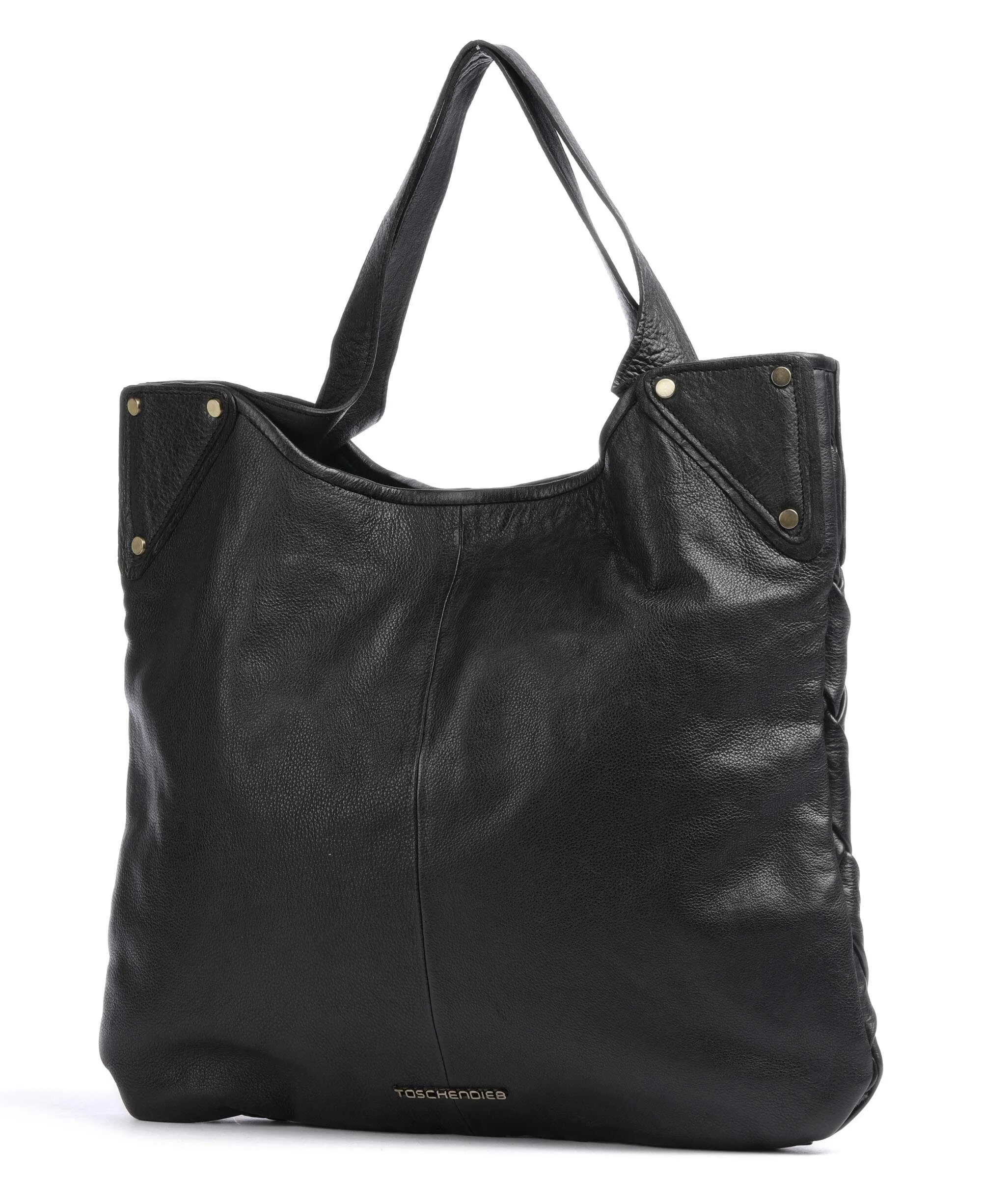  Taschendieb Wien Annagasse 1 Borsa shopper pelle di vacchetta grana nero  