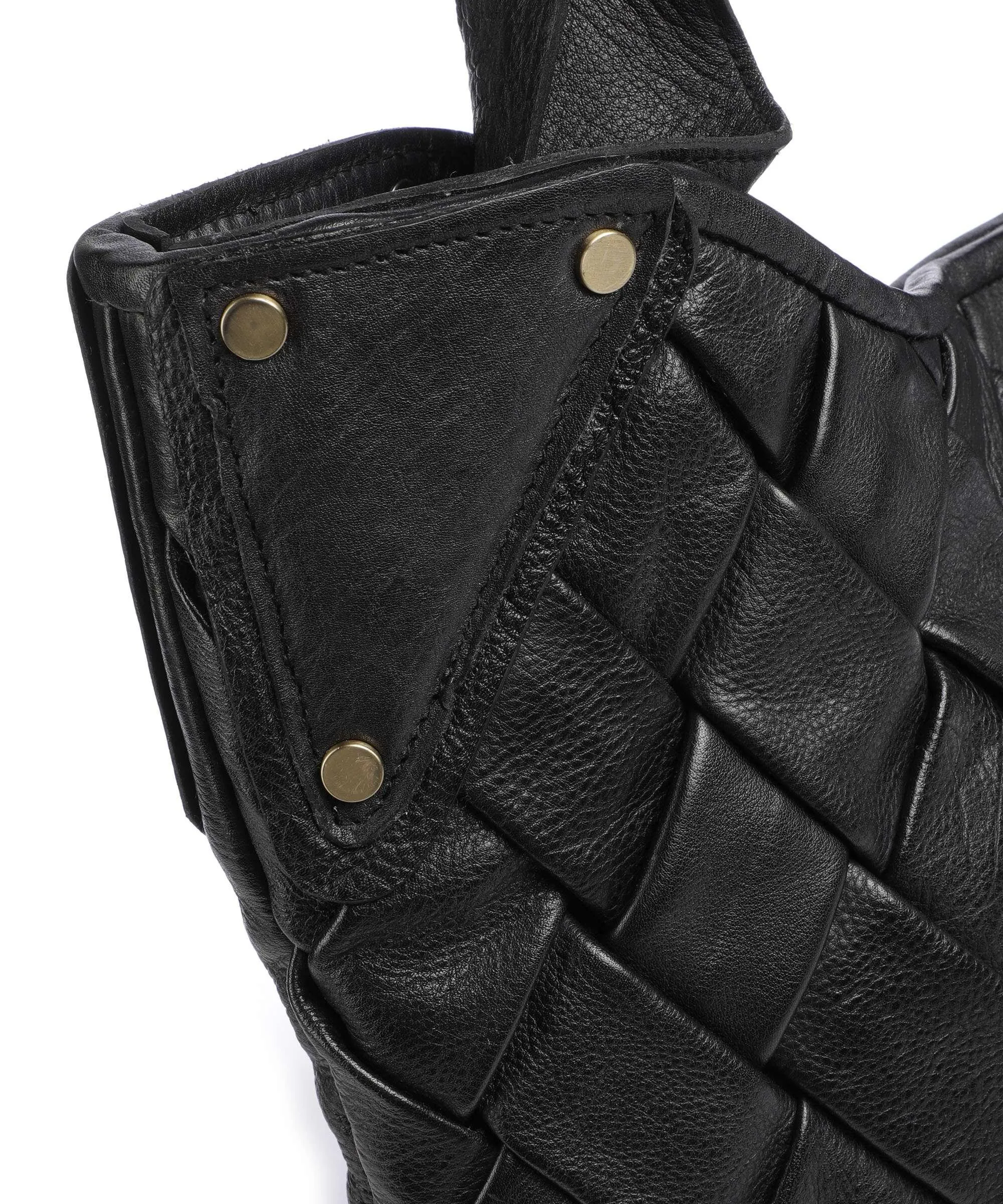  Taschendieb Wien Annagasse 1 Borsa shopper pelle di vacchetta grana nero  