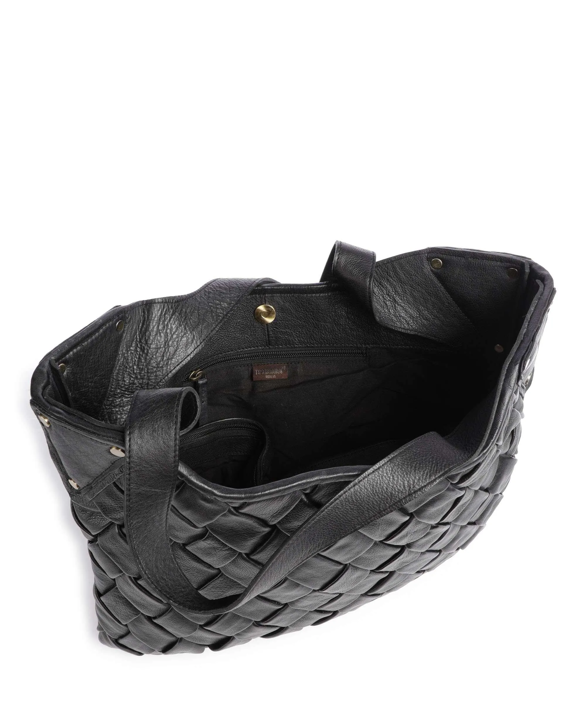  Taschendieb Wien Annagasse 1 Borsa shopper pelle di vacchetta grana nero  