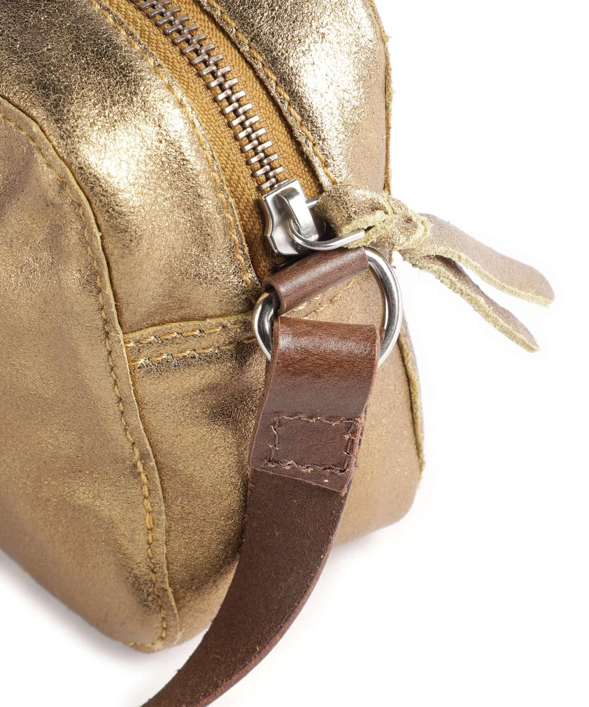  Taschendieb Wien Goldmarktplatz 4 Borsa a tracolla pelle granulata oro  