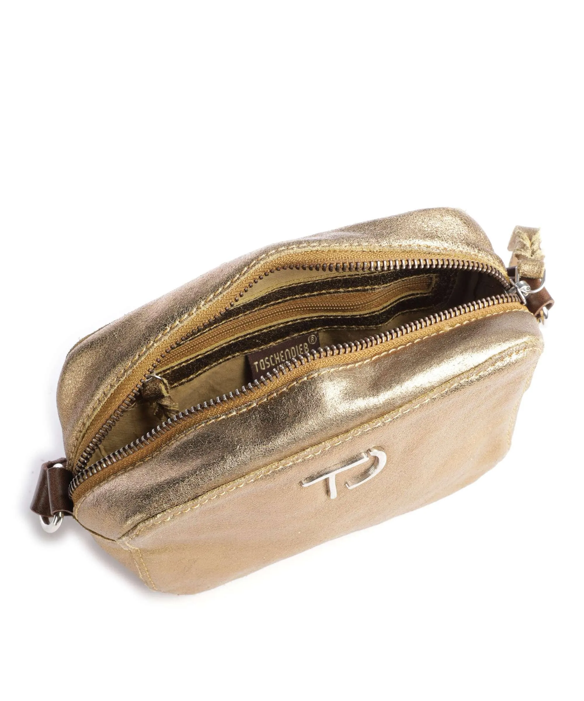  Taschendieb Wien Goldmarktplatz 4 Borsa a tracolla pelle granulata oro  