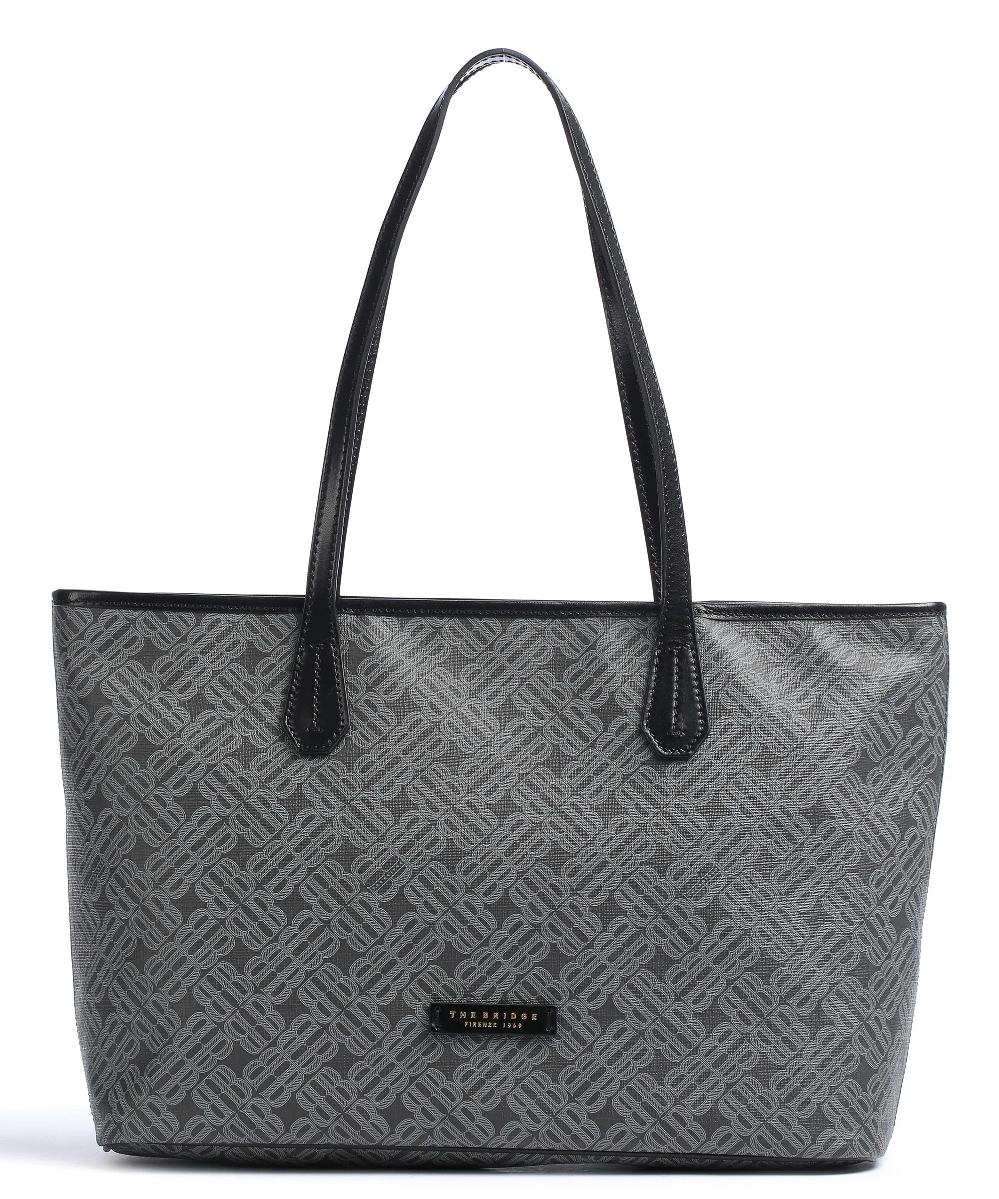  The Bridge Anna Borsa shopper pelle sintetica nero  
