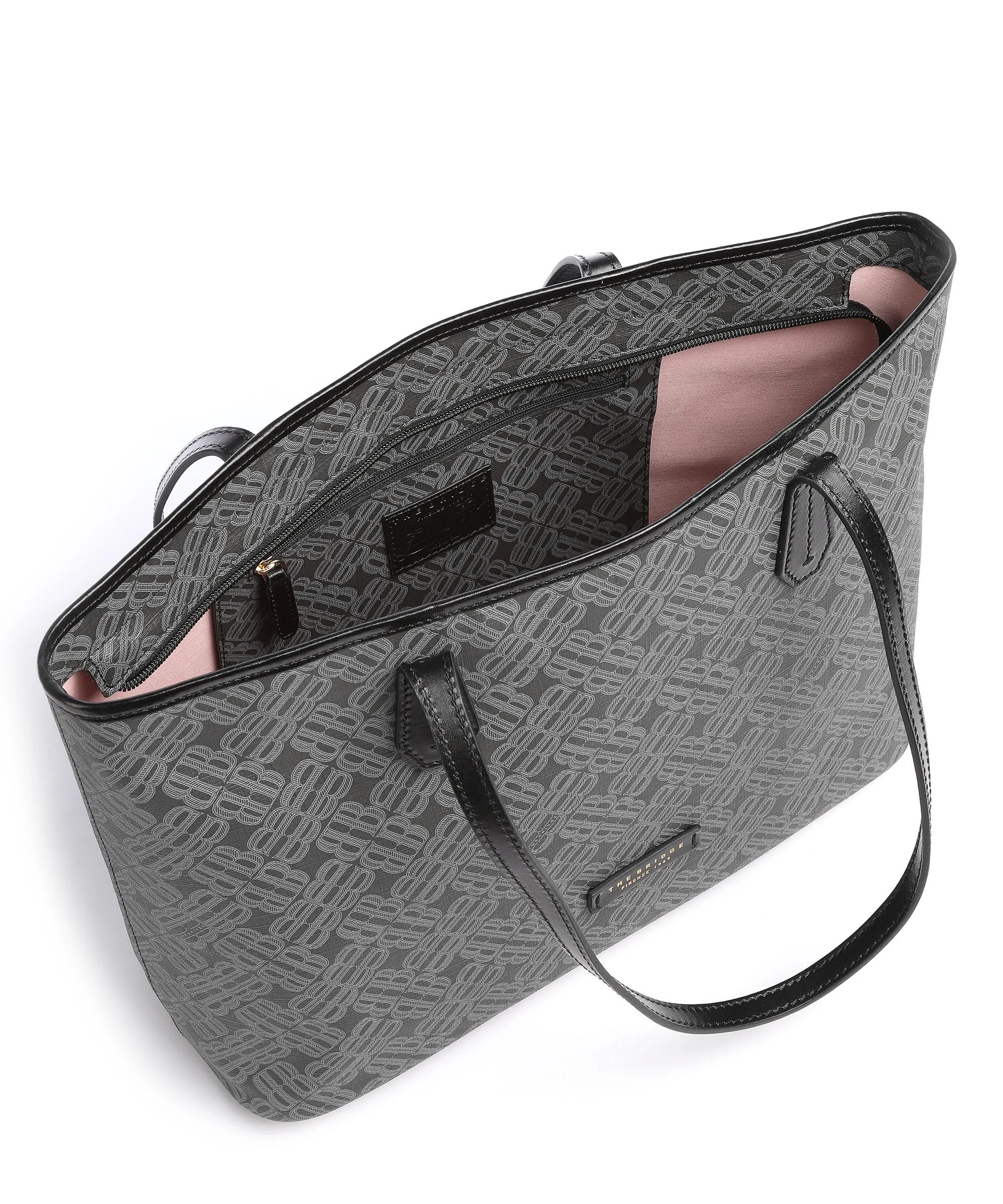  The Bridge Anna Borsa shopper pelle sintetica nero  