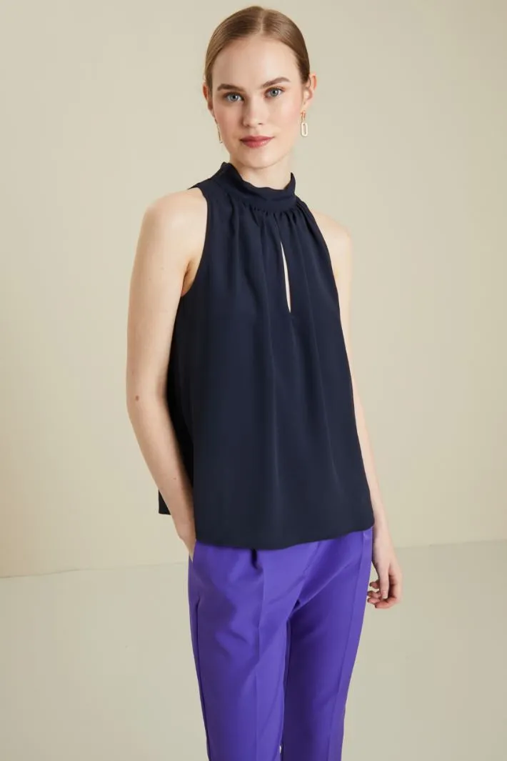 Top in crèpe de chine