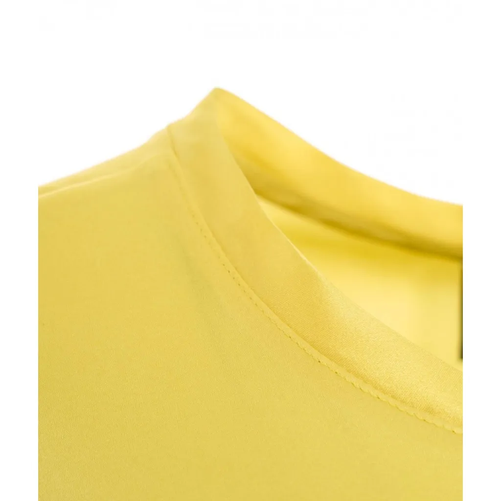 Top in seta Farida giallo