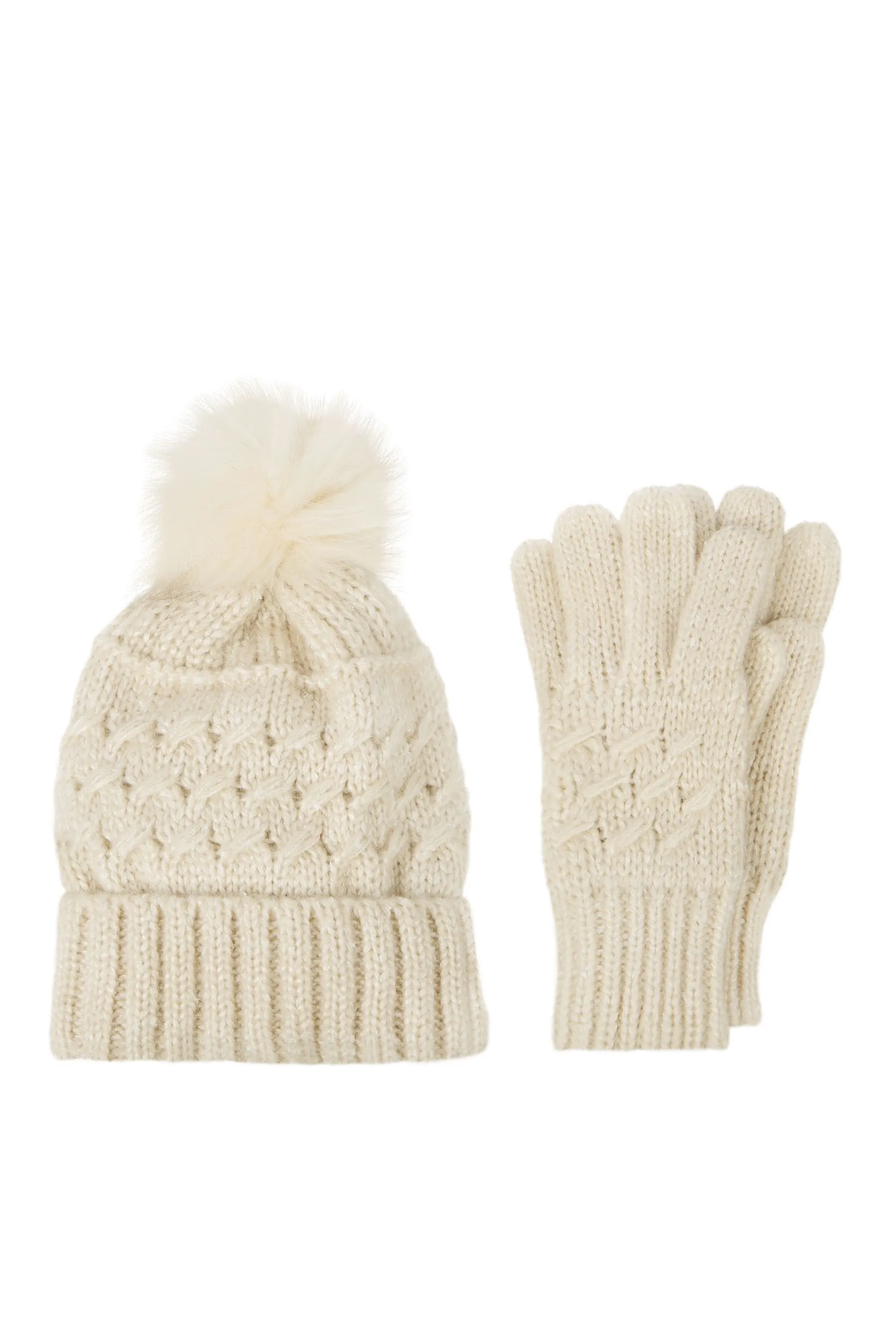Totes Ladies - Set cappello e guanti a trecce