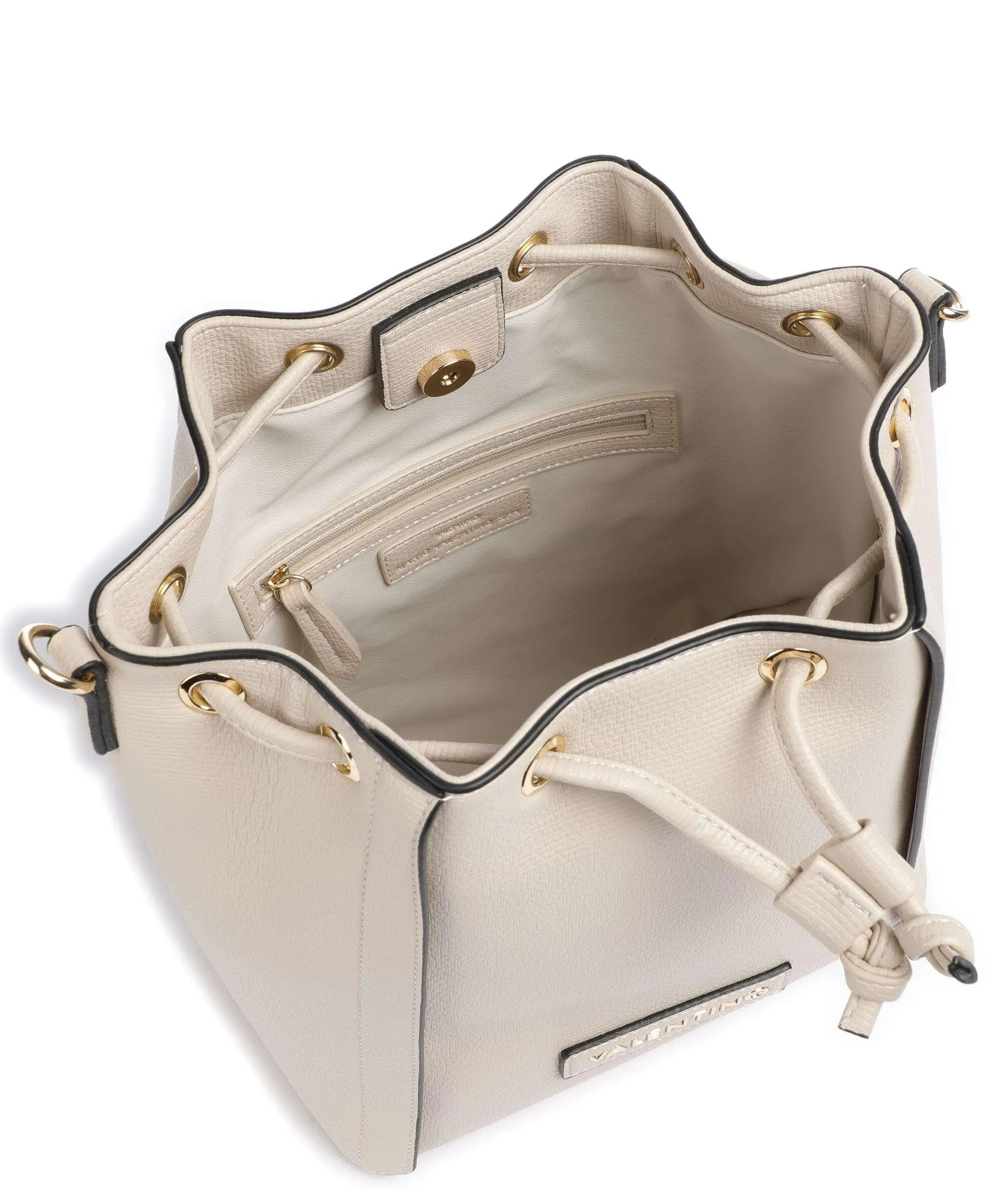  Valentino Bags Icy Re Borsa a secchiello pelle sintetica beige  