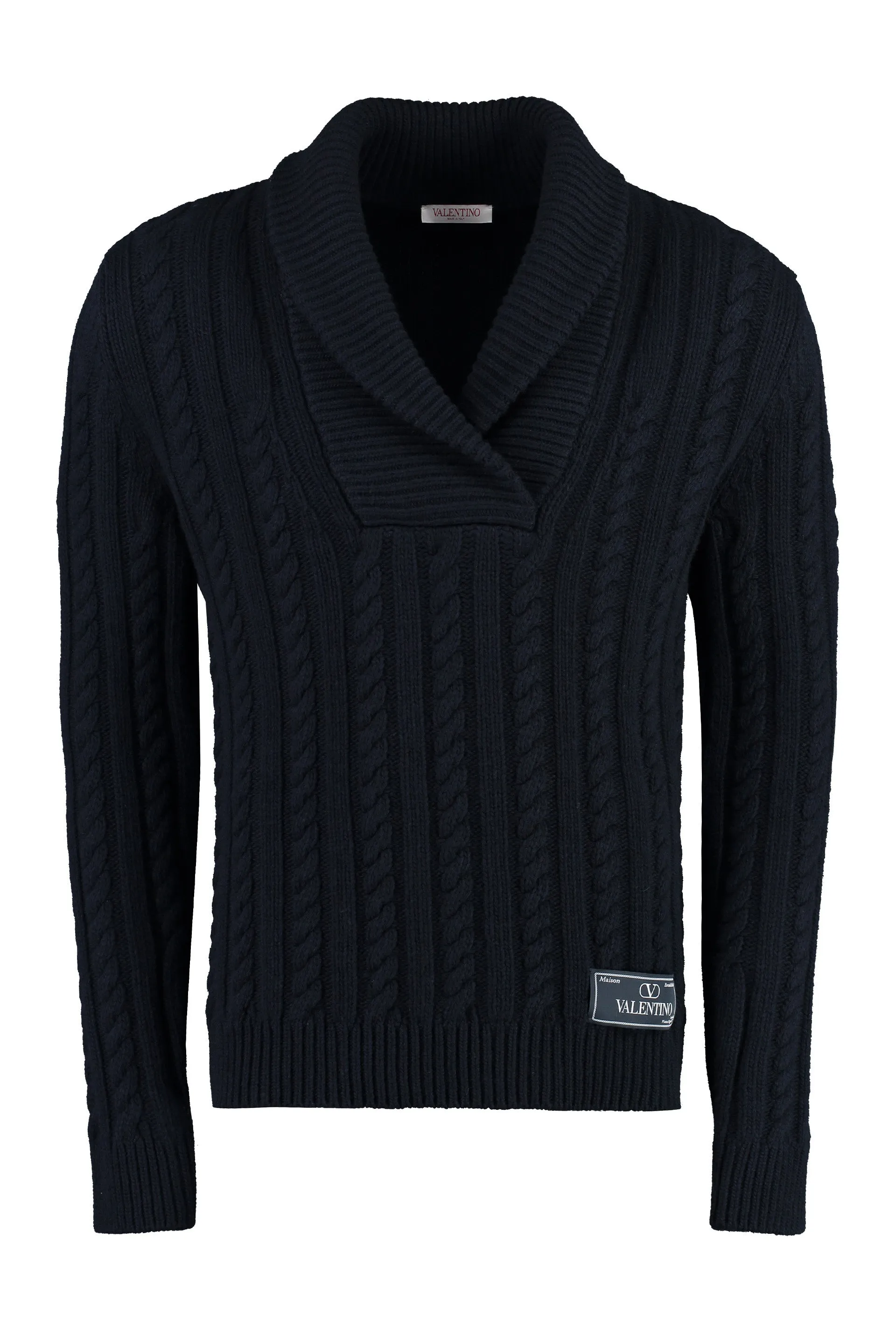 Valentino Pullover in maglia a trecce