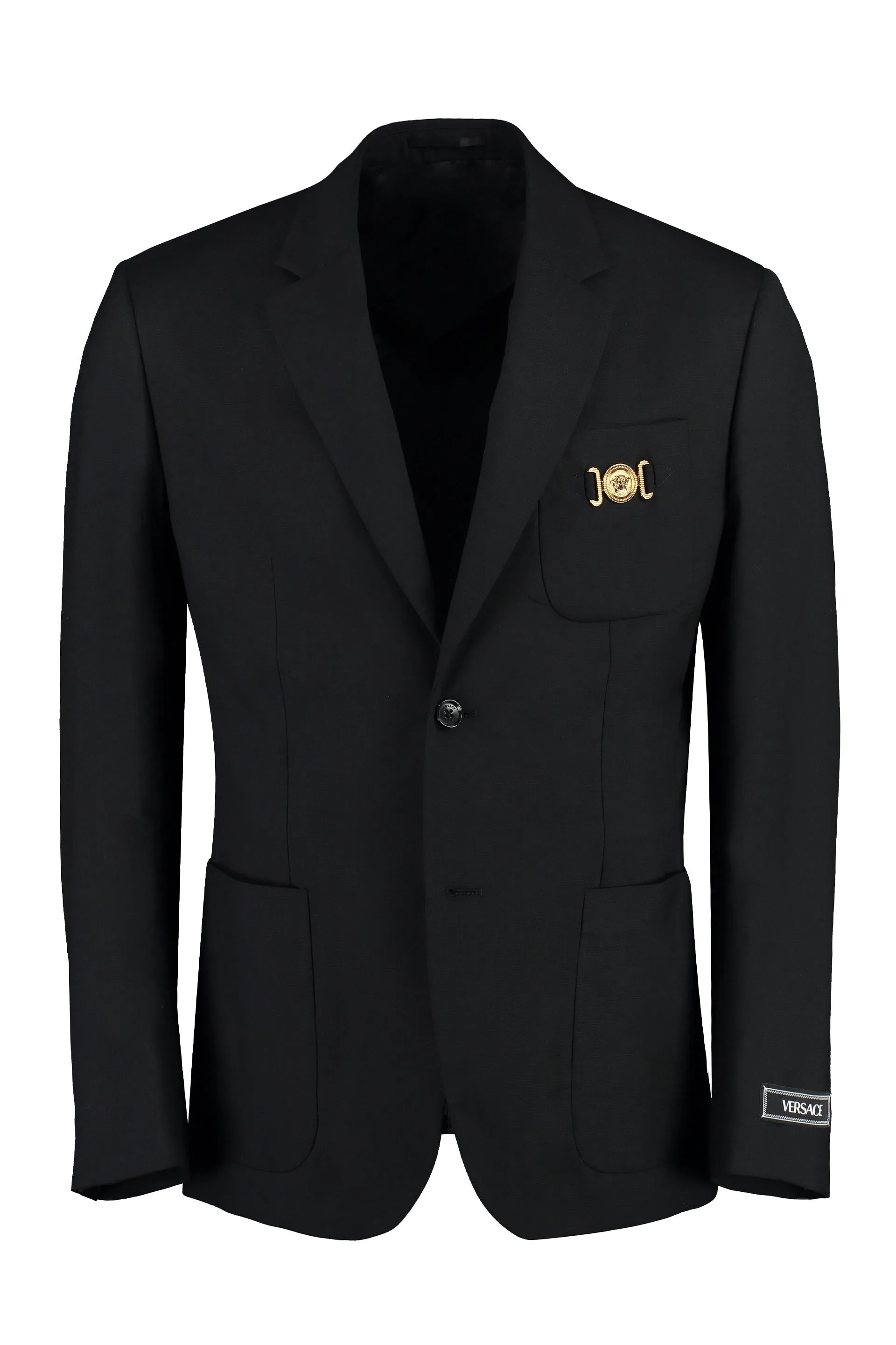 Versace Blazer monopetto in lana