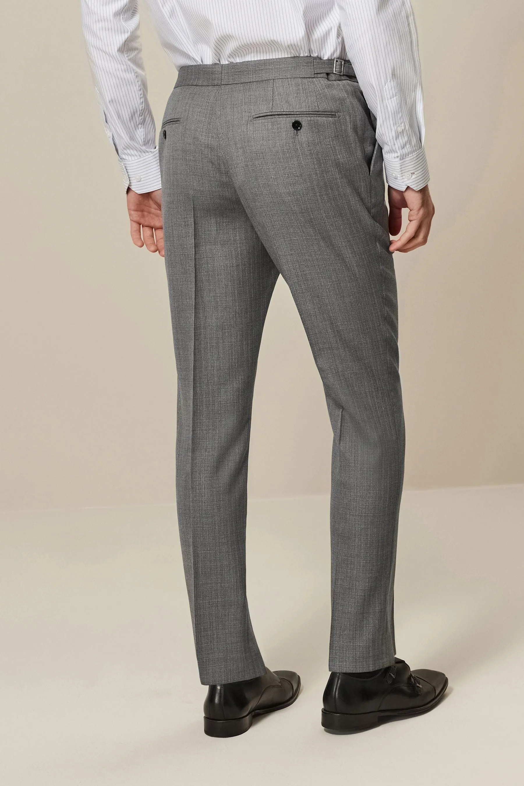 Vestibilità attillata / Slim - Completo in lana testurizzata: Pantaloni