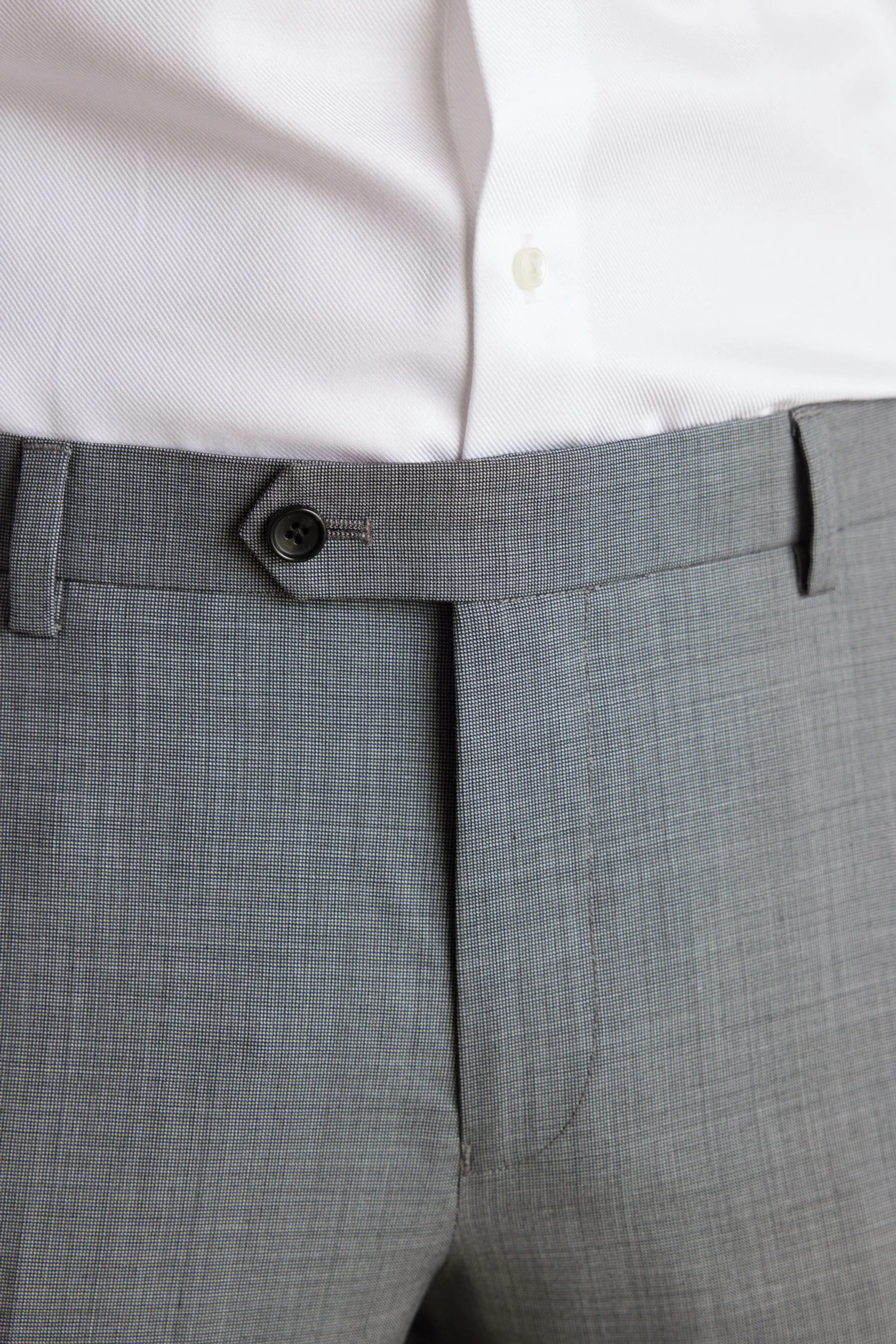 Vestibilità sartoriale Signature - Pantaloni da completo in lana testurizzata