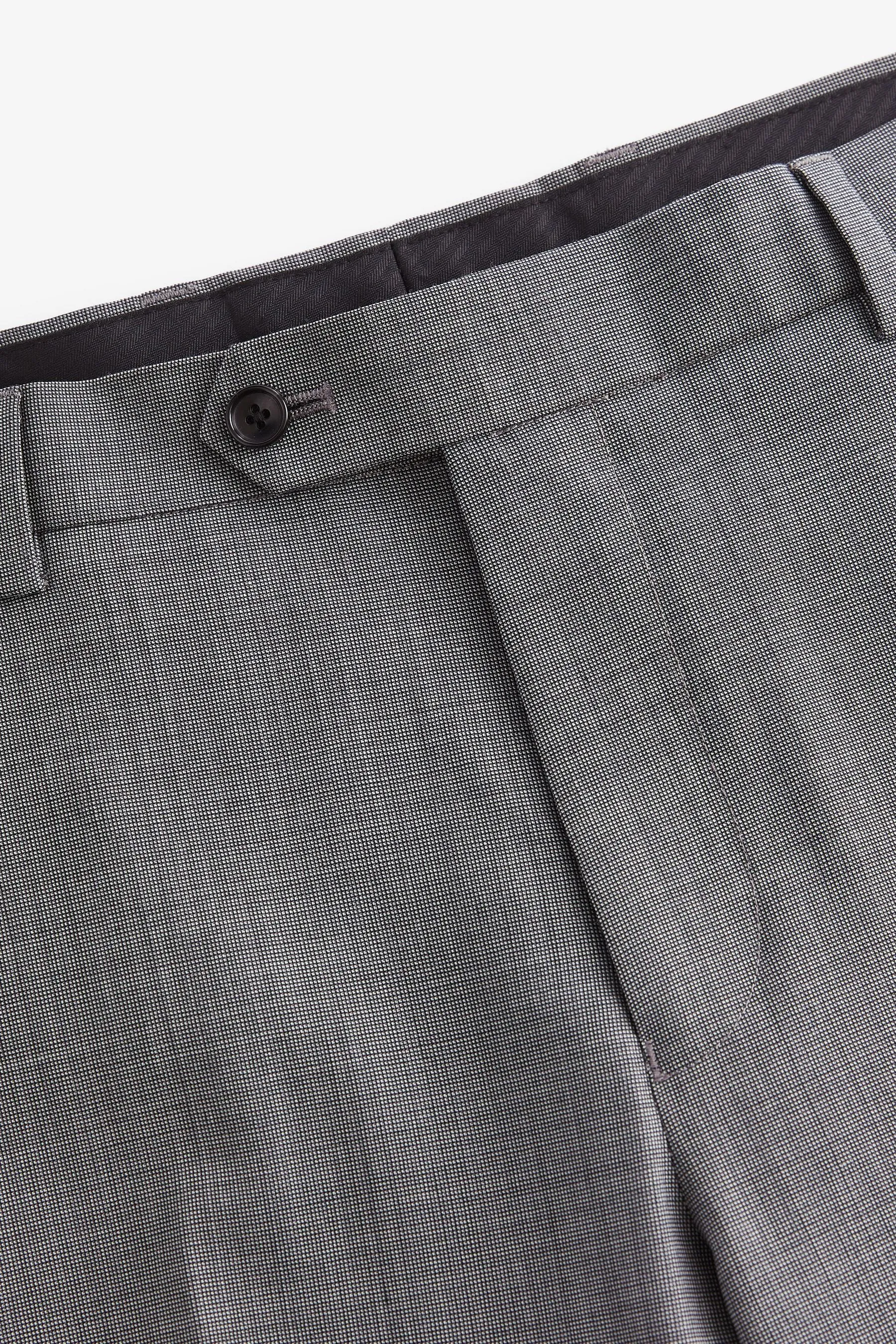 Vestibilità sartoriale Signature - Pantaloni da completo in lana testurizzata